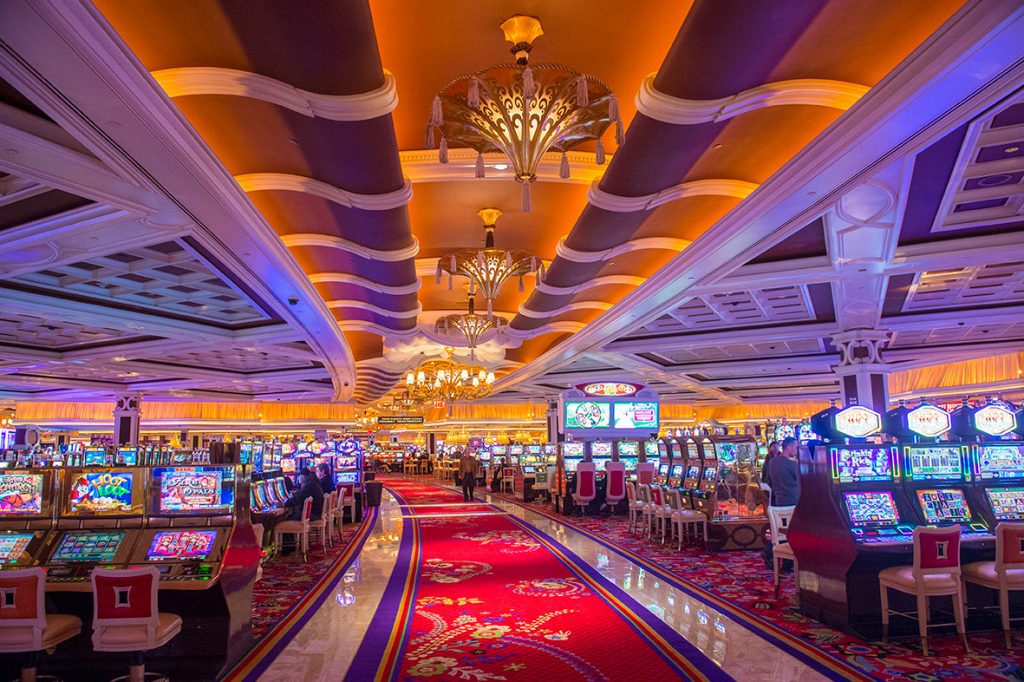 Inside of a casino